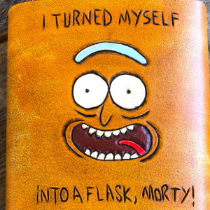 leather rick and forty flask